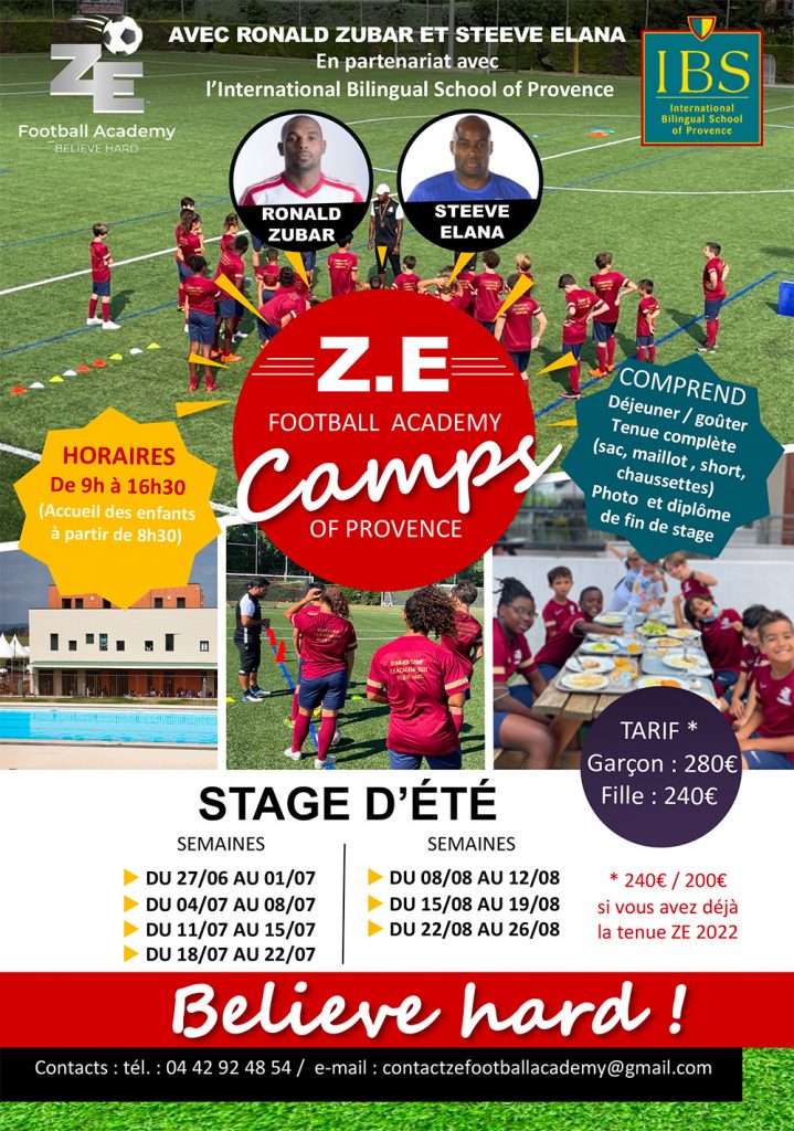 Flyer été 2022 ZE Football Academy