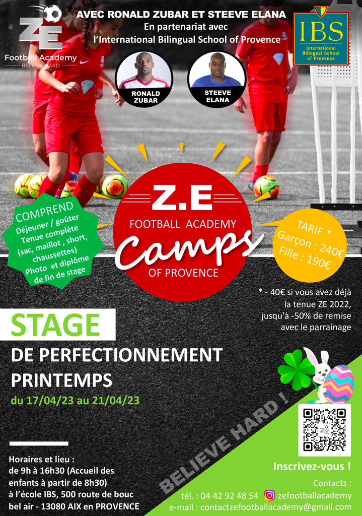 Stage Avril 2023 ZE Football Academy