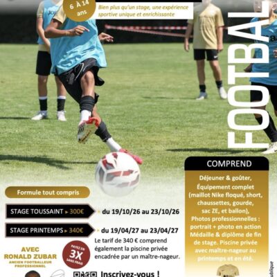 Stage Toussaint : 270€